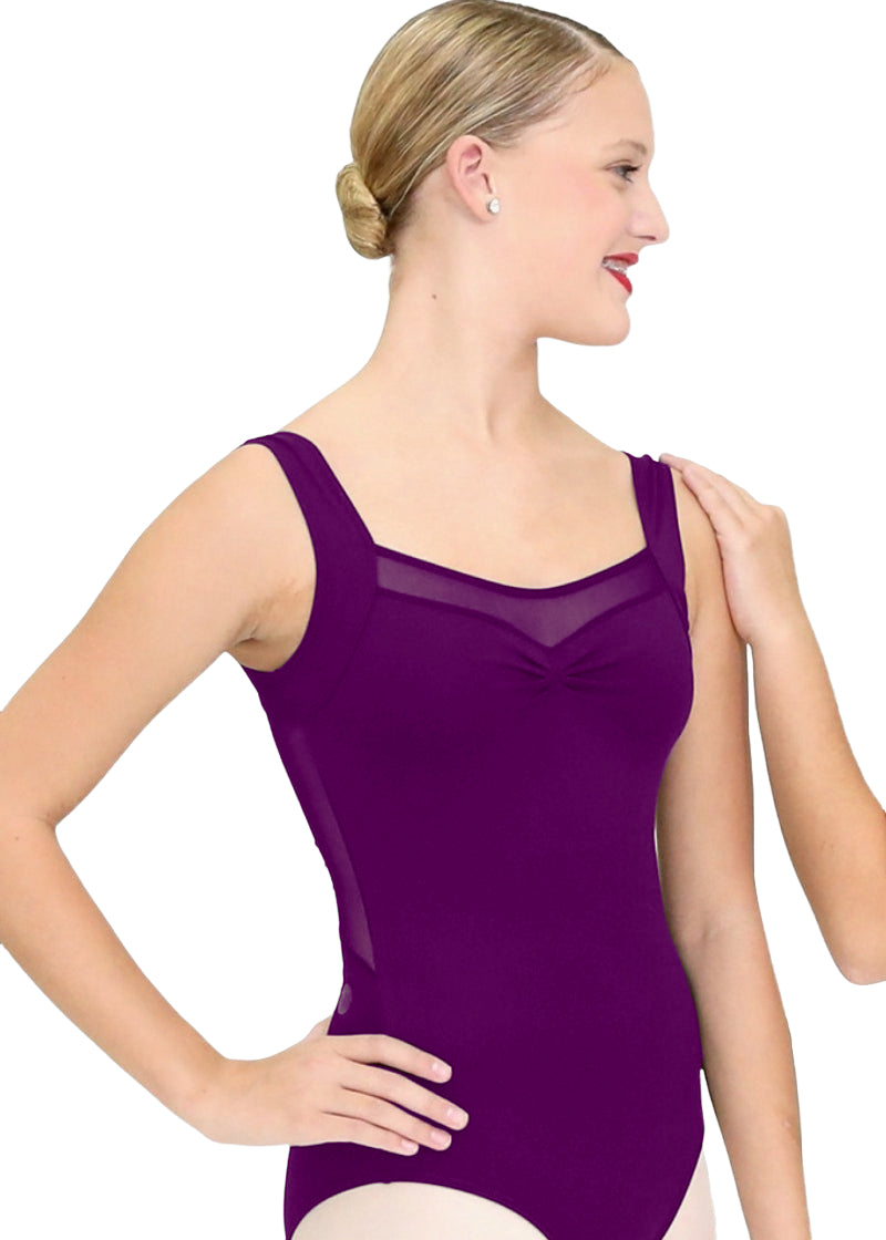 Chrissy Core Tank Leotard (Plum)