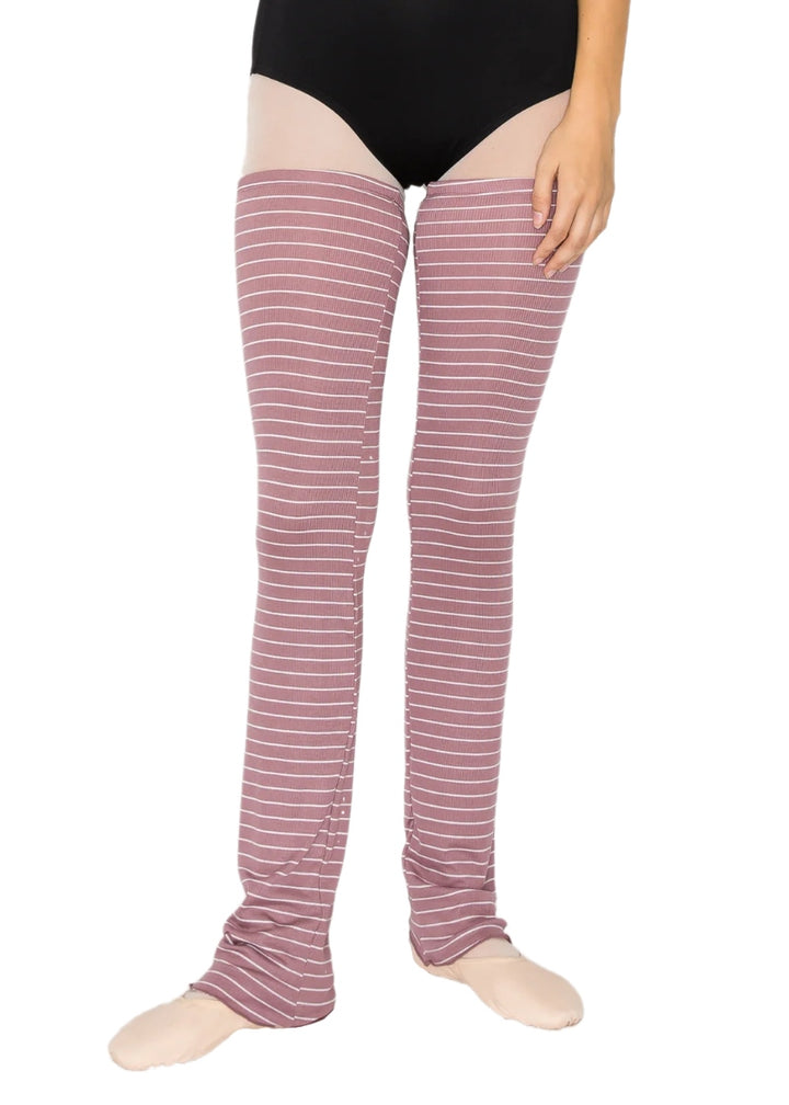 Bee Full-Length Legwarmers (Rose Pink)