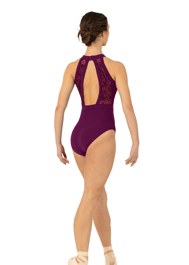 ON SALE Sahara High Neckline Tank Leotard (Boysenberry)
