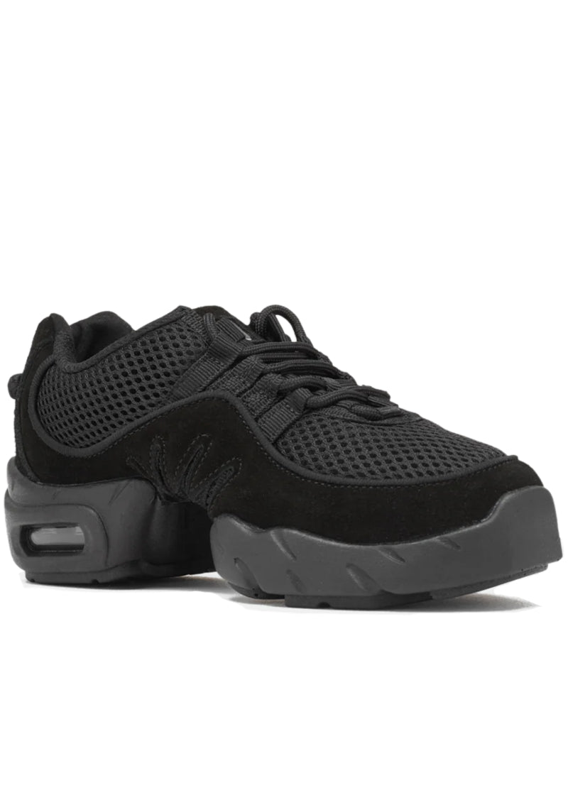 Bloch S0538L Boost Lace-Up Split-Sole Dance Sneaker in Black