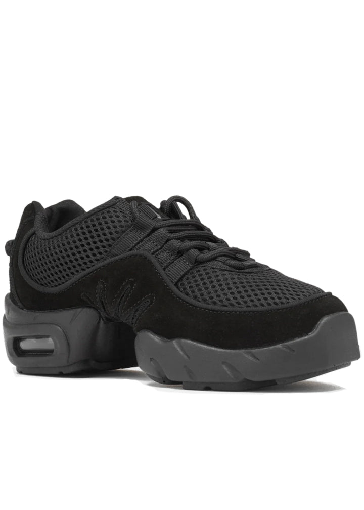 Bloch S0538L Boost Lace-Up Split-Sole Dance Sneaker in Black