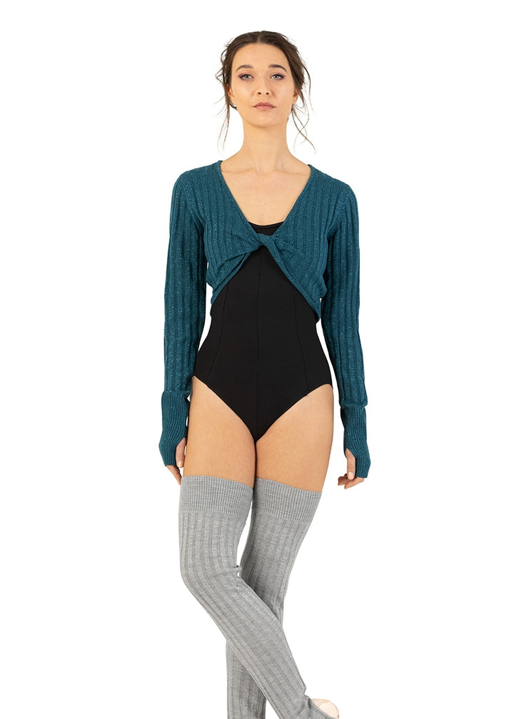 ON SALE Sahara Twist Front Sweater (Deep Teal)
