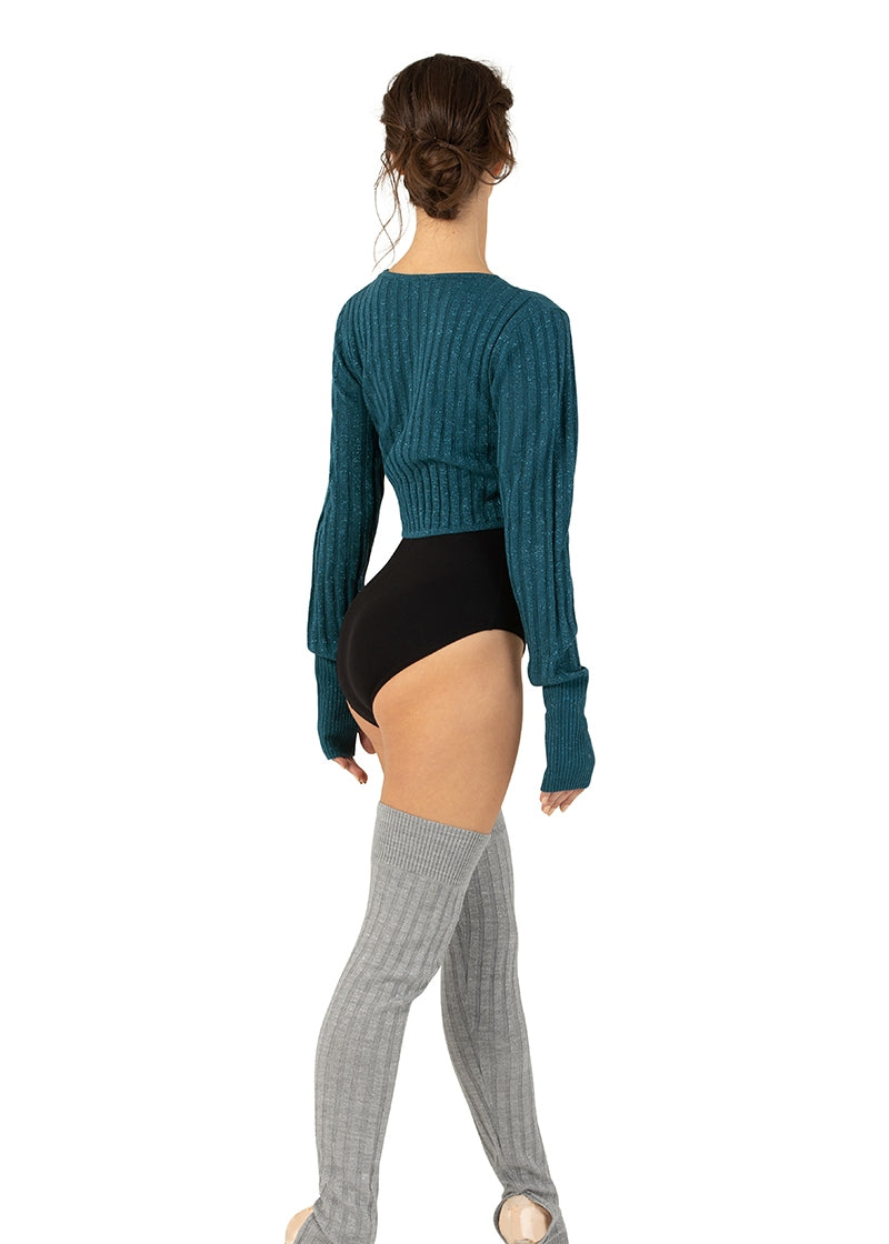 ON SALE Sahara Twist Front Sweater (Deep Teal)