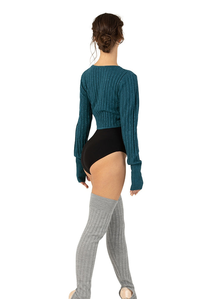 ON SALE Sahara Twist Front Sweater (Deep Teal)