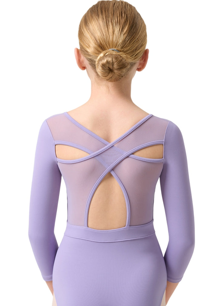 ON SALE Rose Vine Dara Youth 3/4 Sleeve Leotard (Lilac)