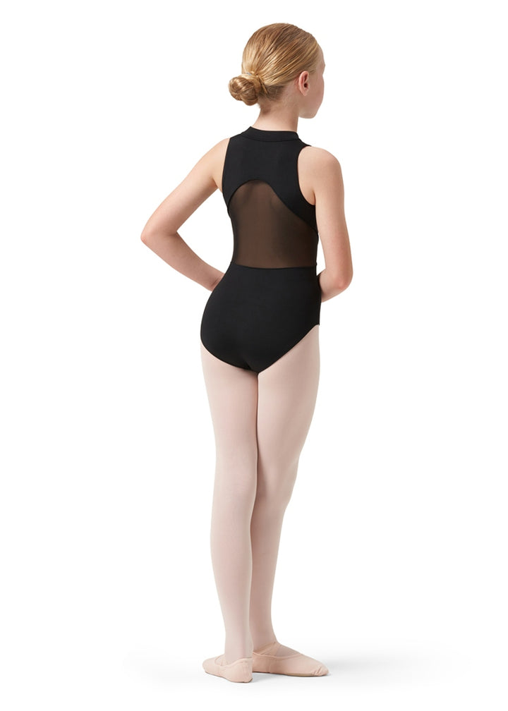 ON SALE Rose Vine Nyla Youth Zip Front Leotard (Black)