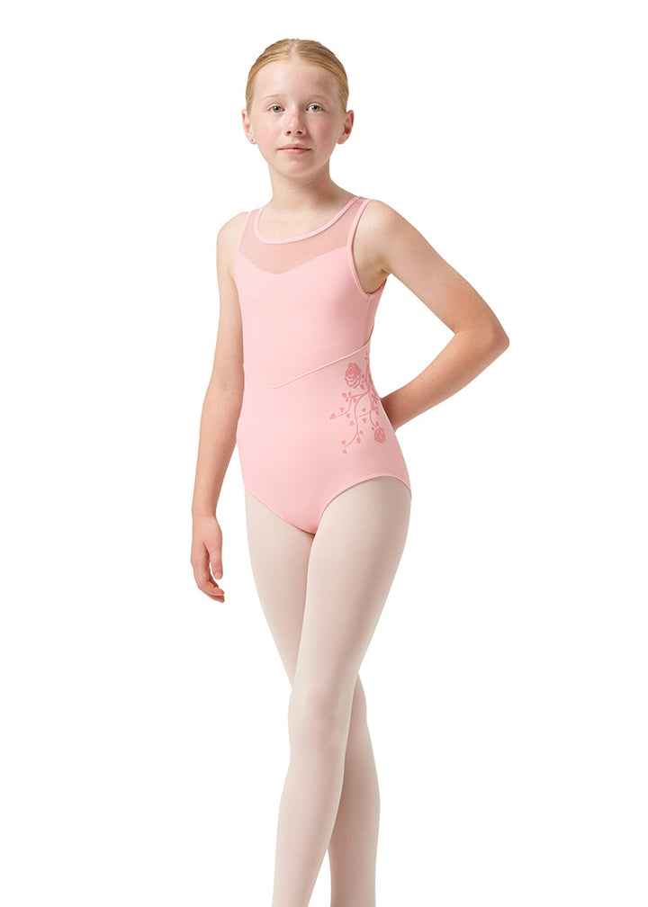 ON SALE Rose Vine Hannah Youth Tank Leotard (Candy Pink)