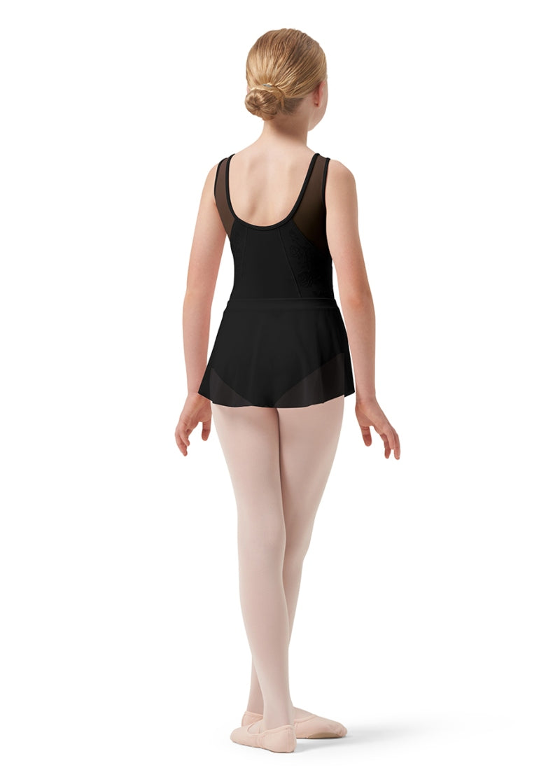 ON SALE Rose Vine Sage Youth Pull-On Skirt (Black)