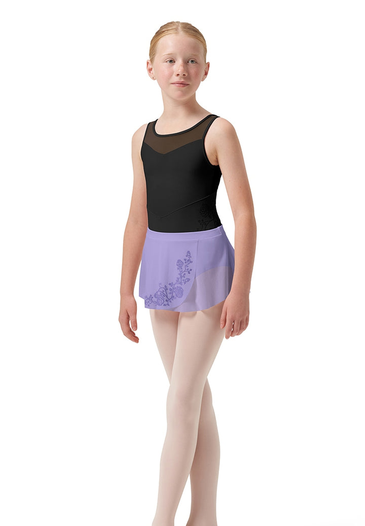 ON SALE Rose Vine Sage Youth Pull-On Skirt (Lilac)