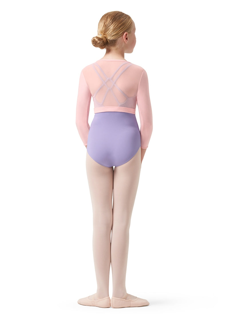 ON SALE Rose Vine Bea Youth Wrap Top (Candy Pink)
