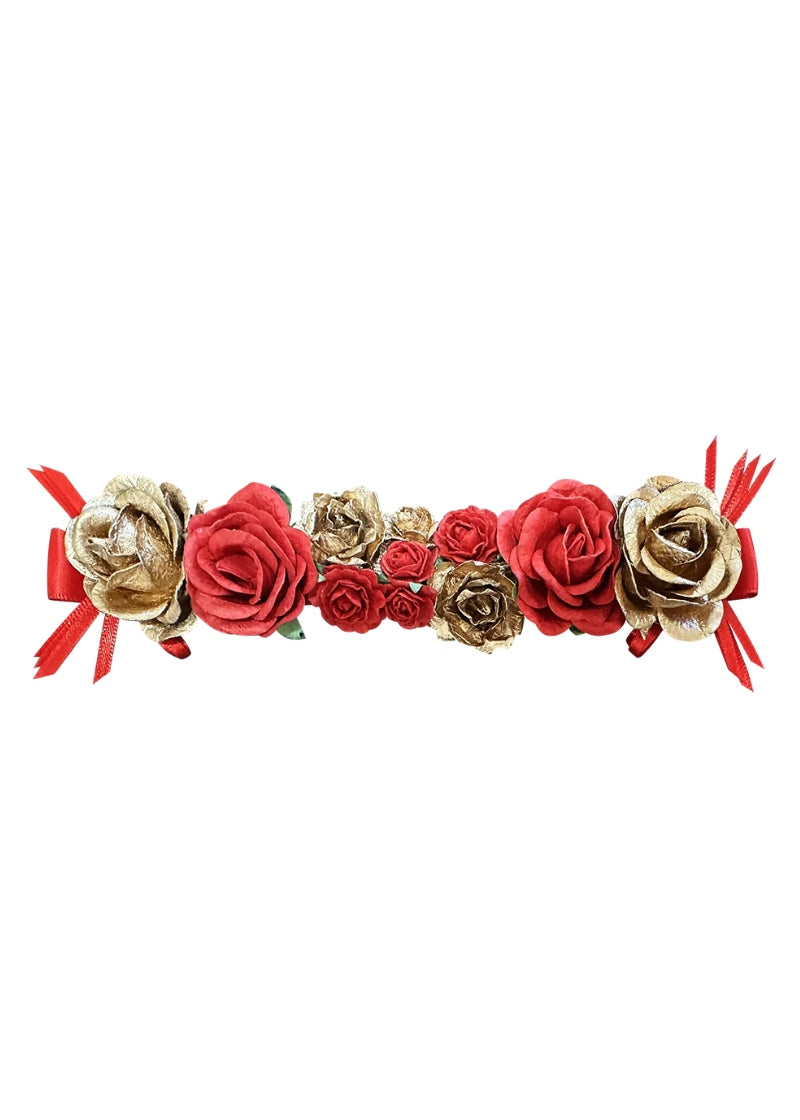 Nutcracker Hair Blossom (Rouge/Gold)