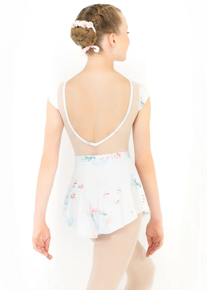 ON SALE Danse de Paris Patterned Pull-On Skirt (Nuage Rose)