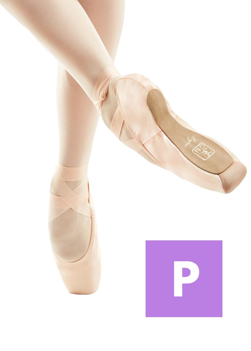 Gaynor Minden Lyra Pointe Shoe Classic Fit Pianissimo Shank Purple Bag