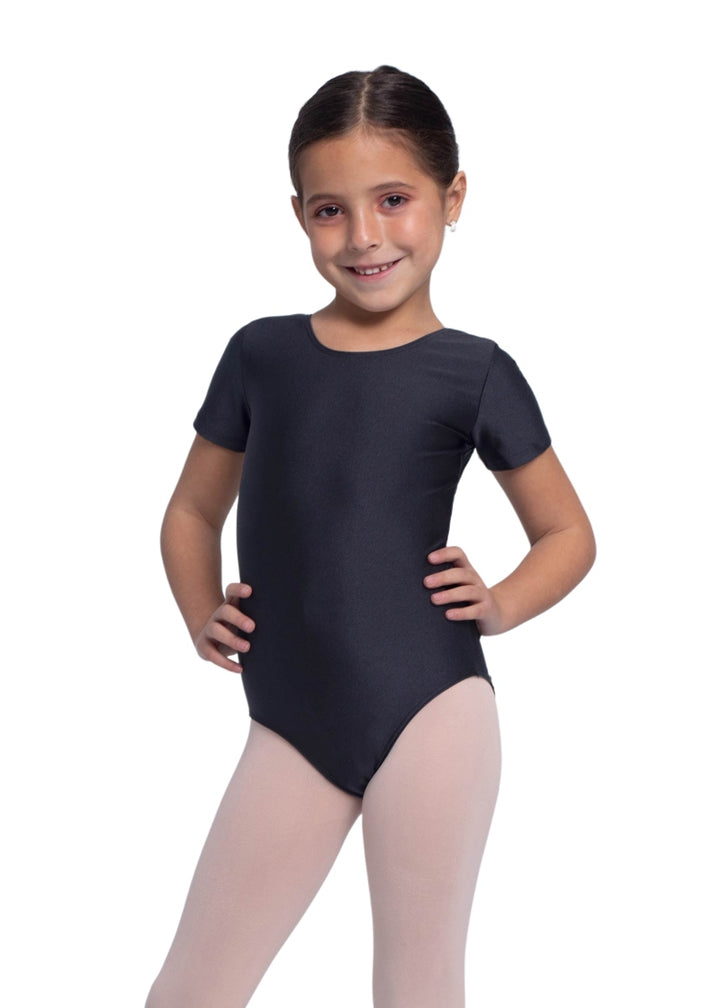 ON SALE Intermezzo Youth Short Sleeve Leotard (Black)