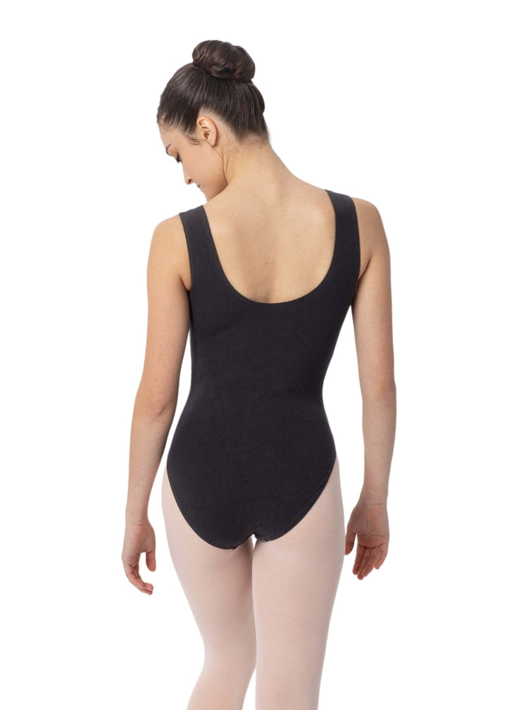 ON SALE Intermezzo Square Neck Tank Leotard (Black)