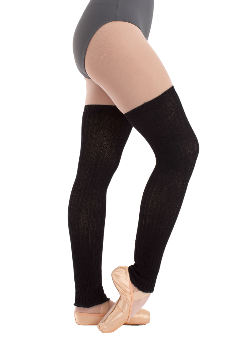 Intermezzo 2035-037 Delphinia Bamboo Thigh-High Legwarmers in Black