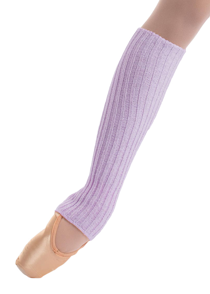 Intermezzo 2663-308 Women's Prelux Metallic Calf-Length Stirrup Legwarmers in Lilac-Silver