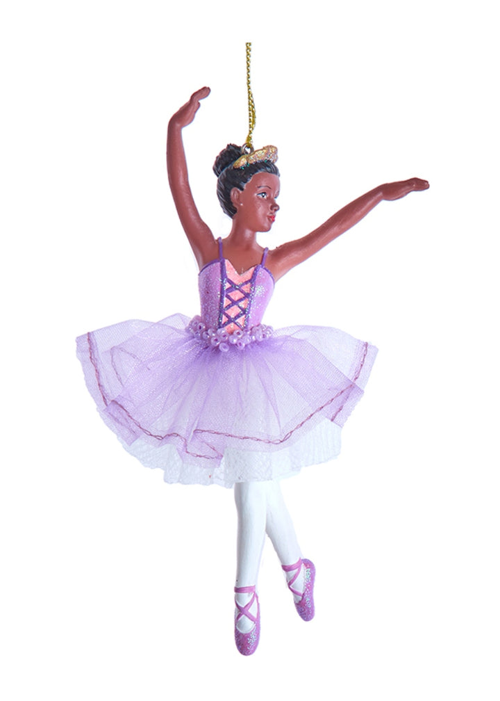 Shimmer Ballerina en Pointe Ornament (5.5")
