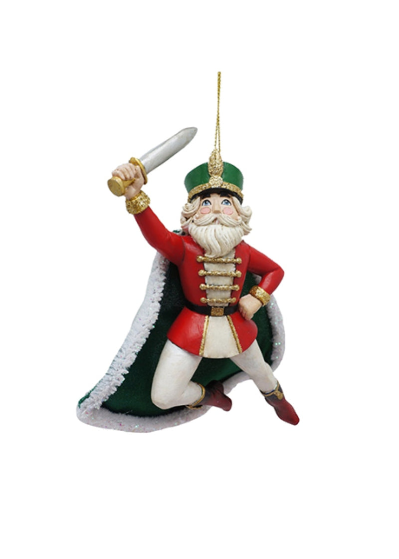 Nutcracker Suite Red & Green Prince Ornament (6")