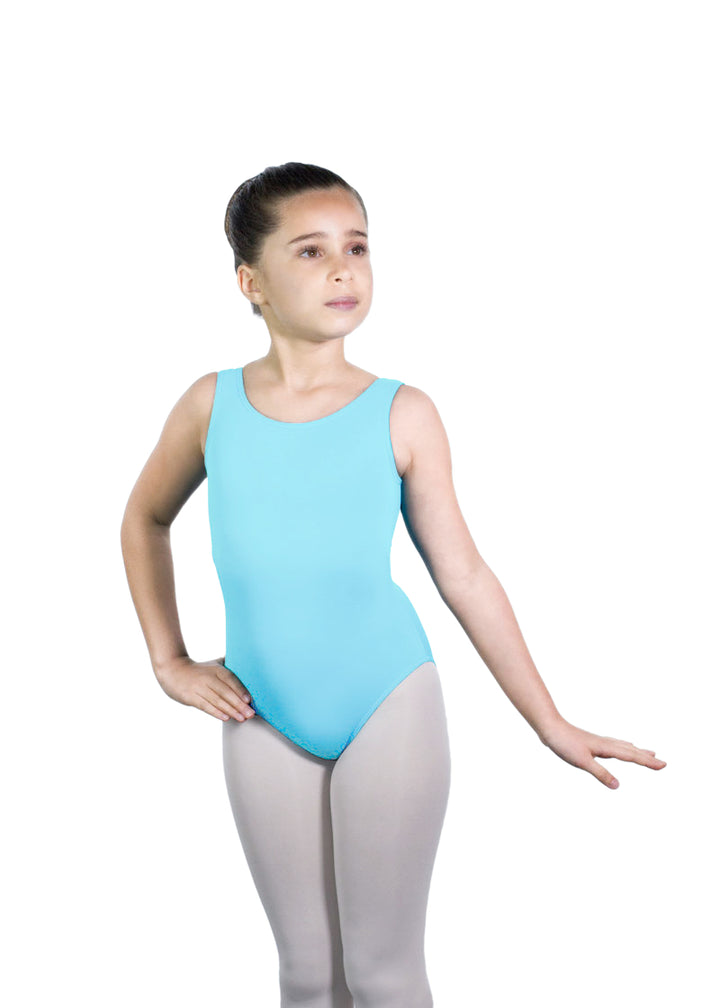 Ballet Rosa light blue tank leotard