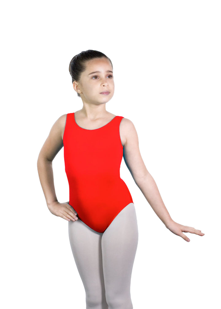 Ballet Rosa red tank leotard