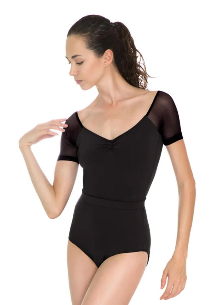 ON SALE Katsumi Short Sleeve Leotard (Black)