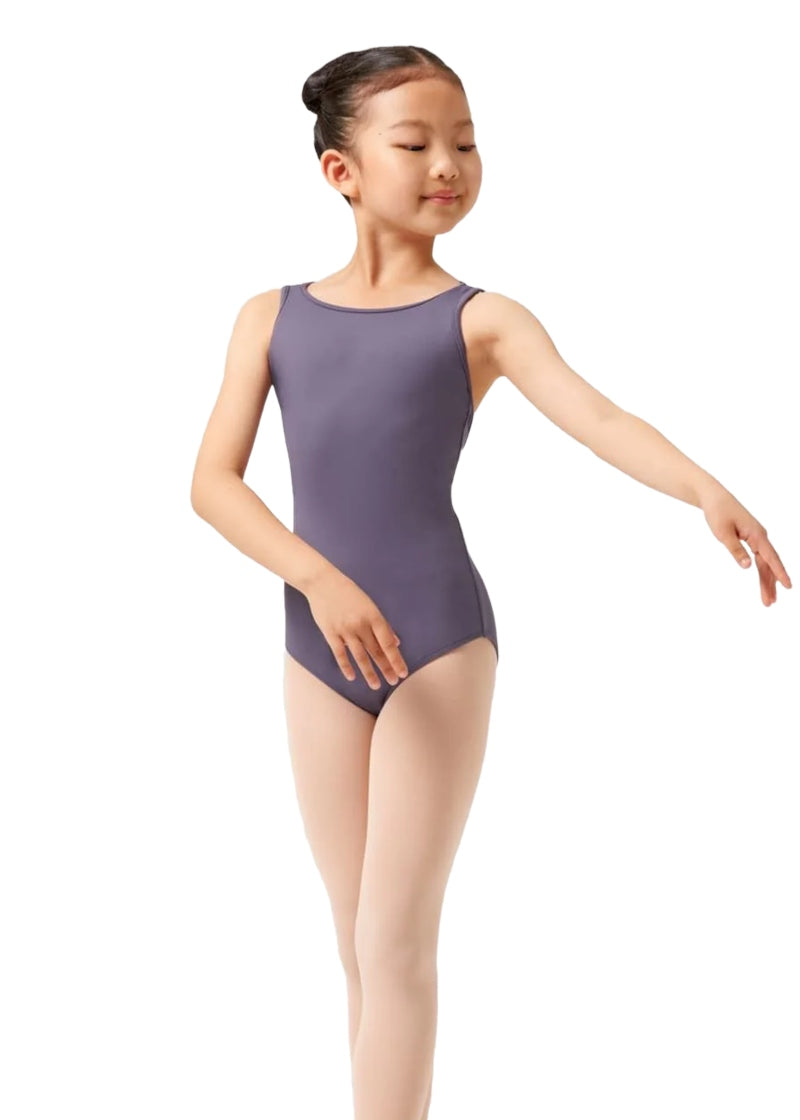 ON SALE Paisley Petite Strappy Back Youth Tank Leotard (Dusk)