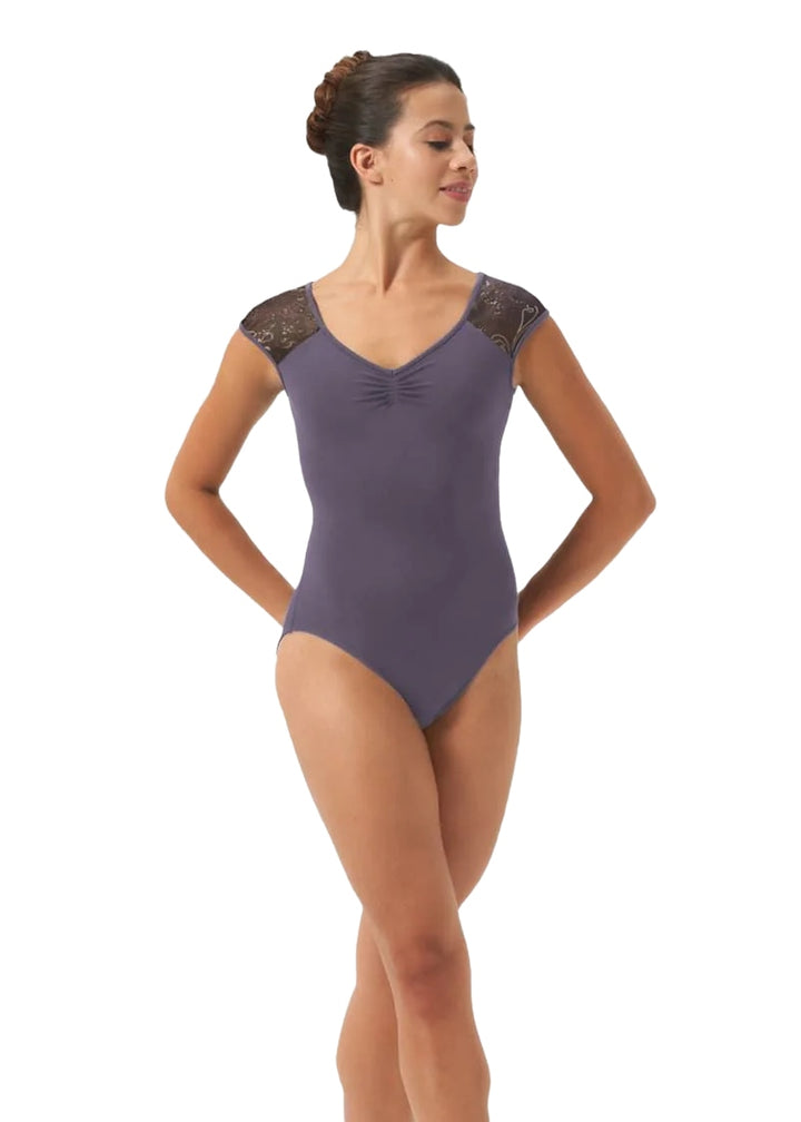 ON SALE La Bohème Cap Sleeve Leotard (Dusk)