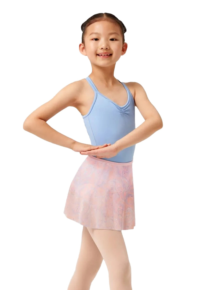 ON SALE Paisley Petite Youth Pull-On Skirt (Pink)