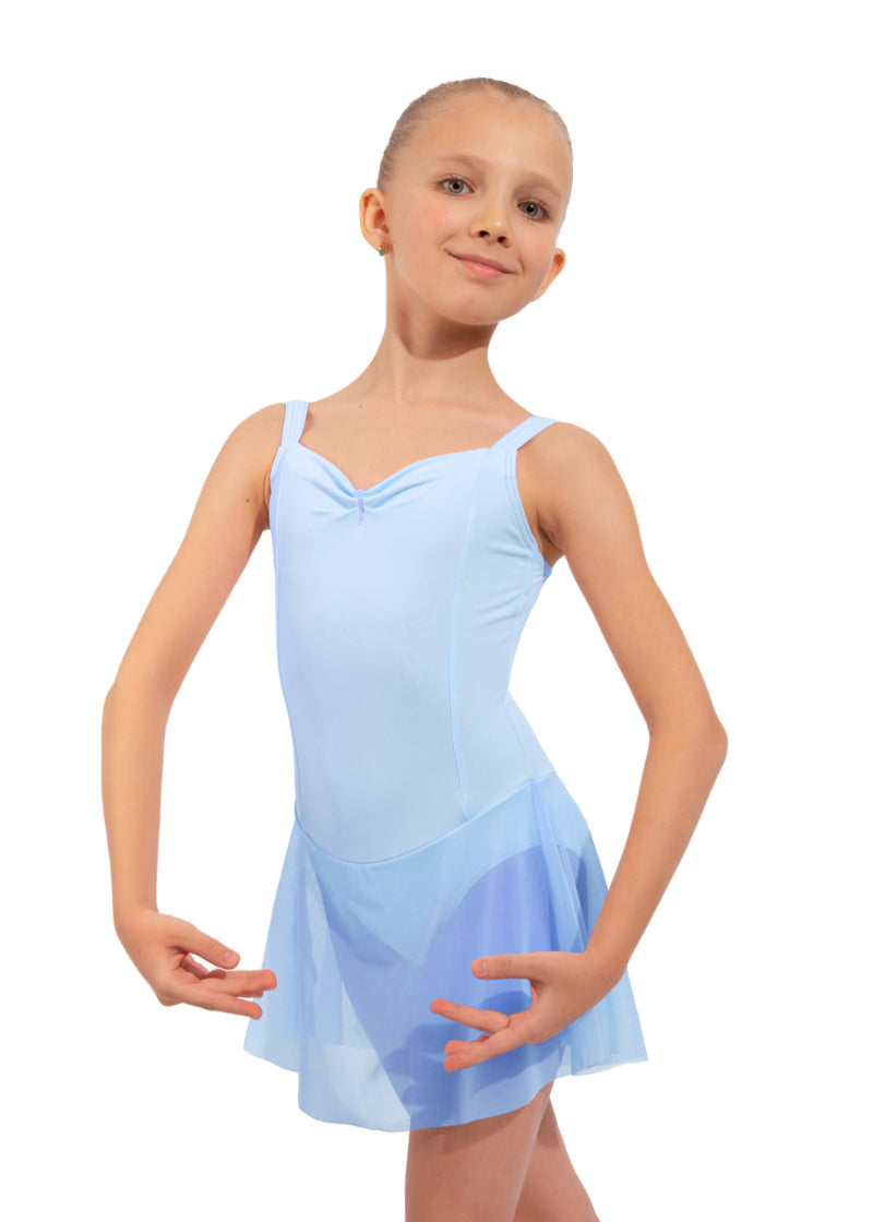 light blue dance dress Light Blue Floral Lyrical Dance Costume