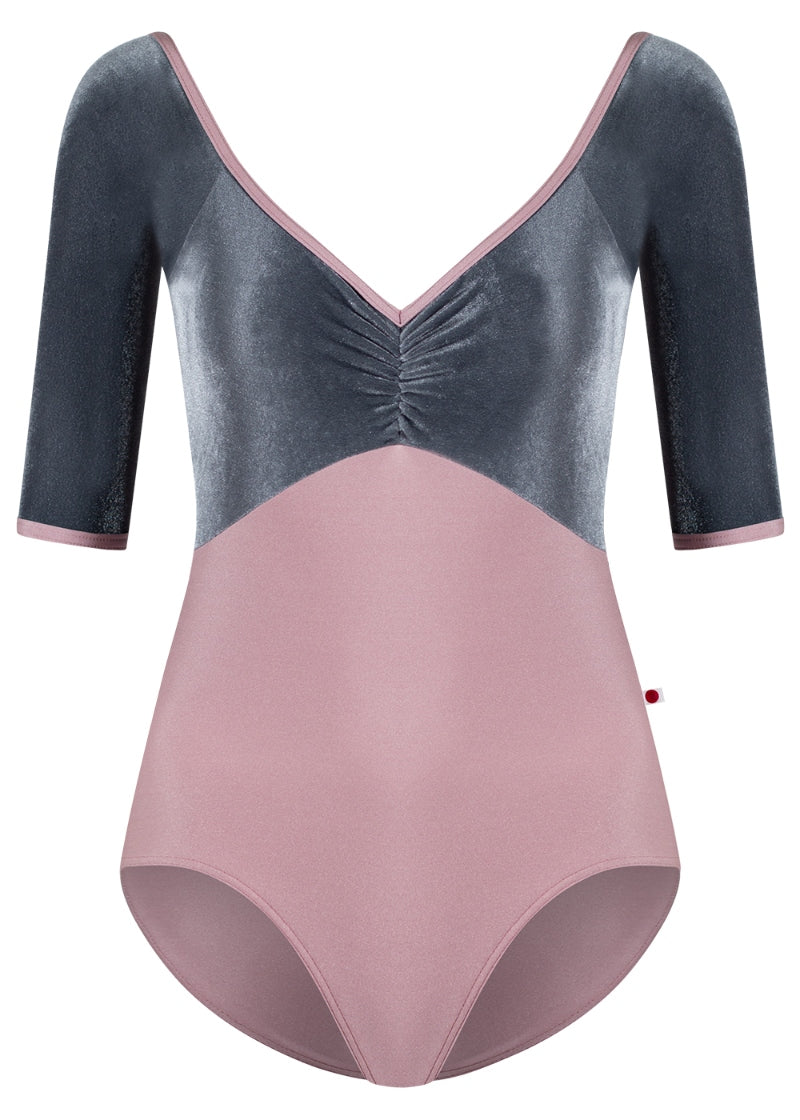 Elli High-Cut 1/2 Sleeve Leotard (Magic/Steel) – Allegro Dance