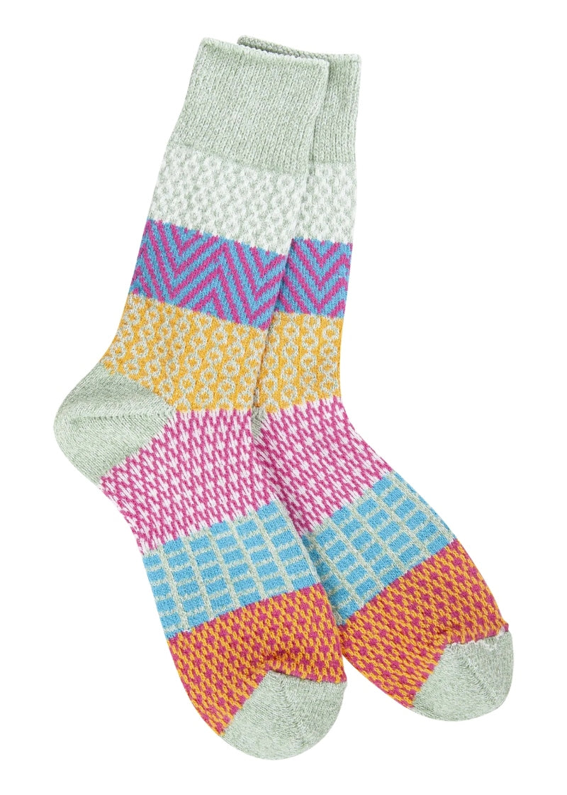 Weekend Gallery Crew Socks (Sage)
