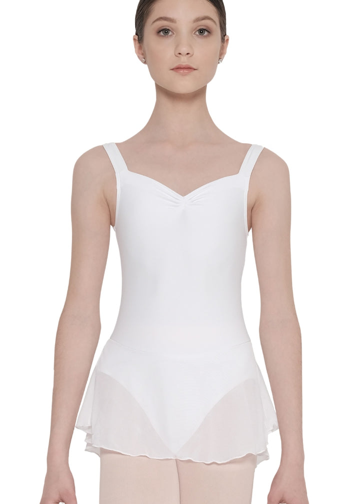 Balkala Pinch Front Youth Dance Dress (White)