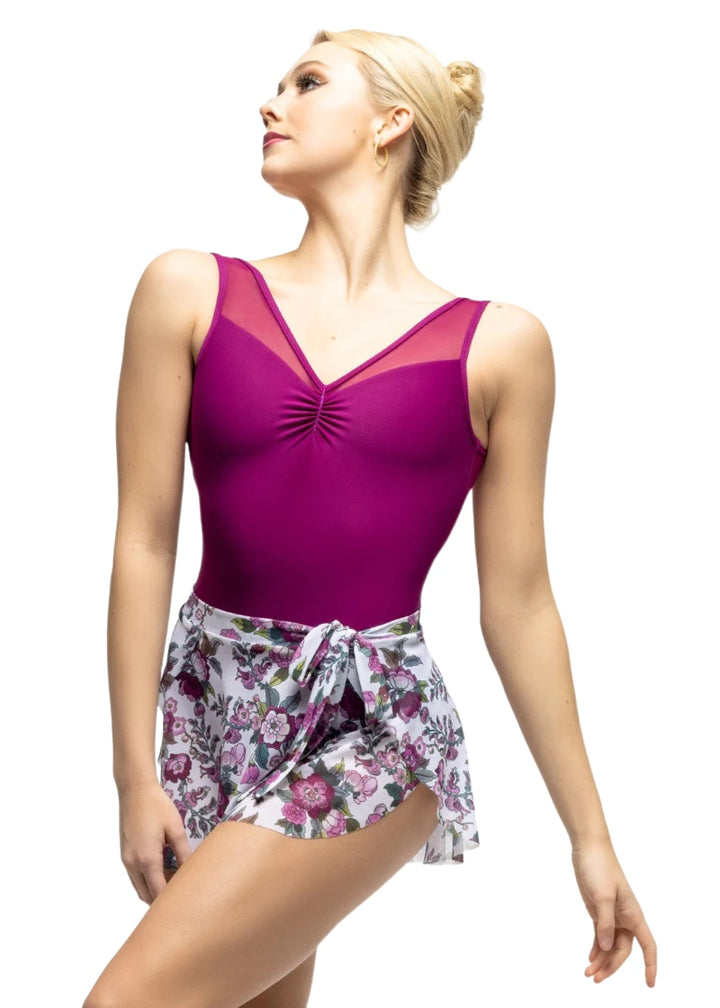 ON SALE Petal Mesh Pull-On Skirt (White/Aspire)
