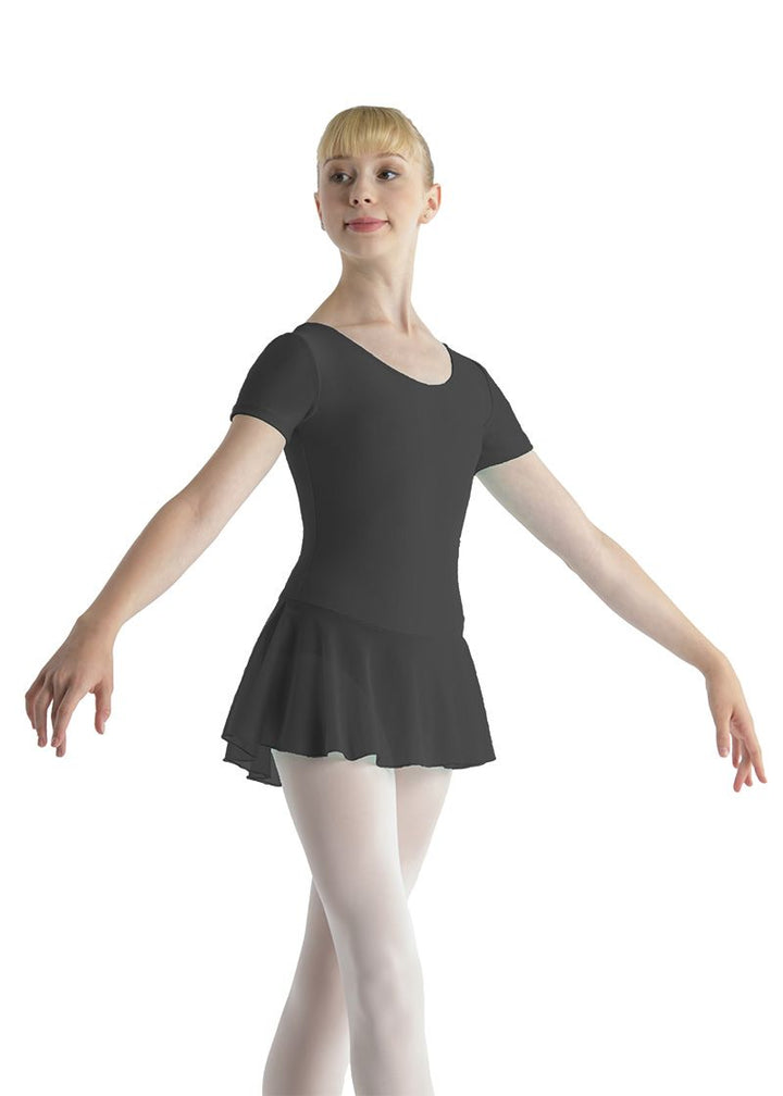 Ballet Rosa custom short sleeve dance dress in black