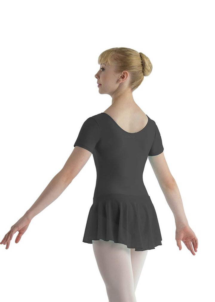 Ballet Rosa custom short sleeve dance dress in black