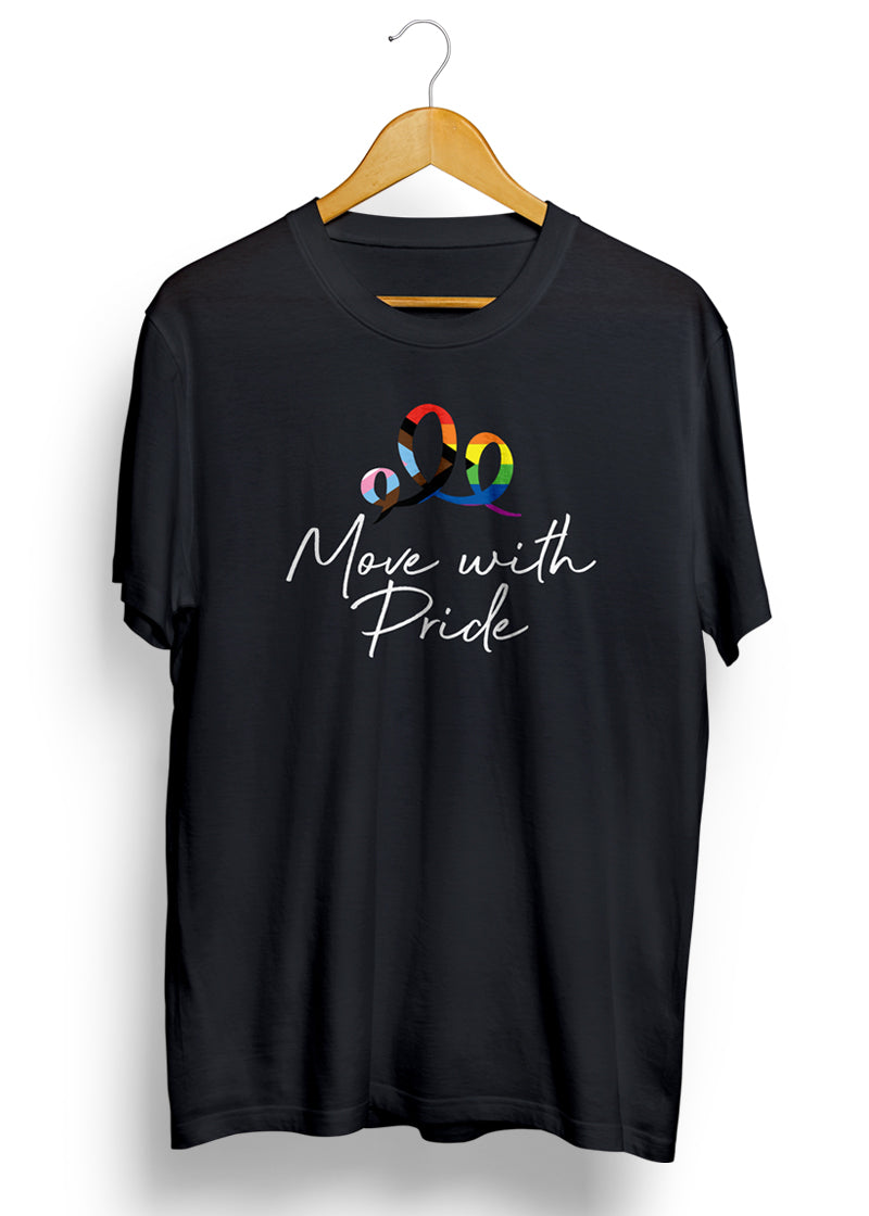 Move with Pride Unisex T-Shirt (Black)