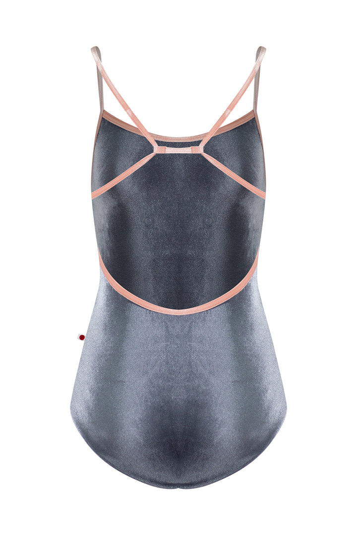 Nadja Camisole Leotard (Steel/Blush)