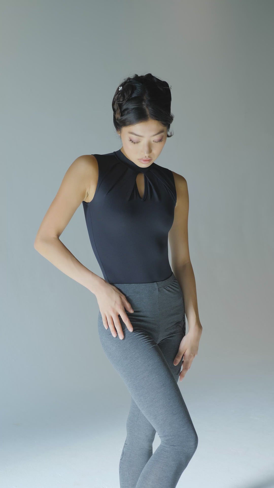 ON SALE Indie Print Leggings (Gris Melange)