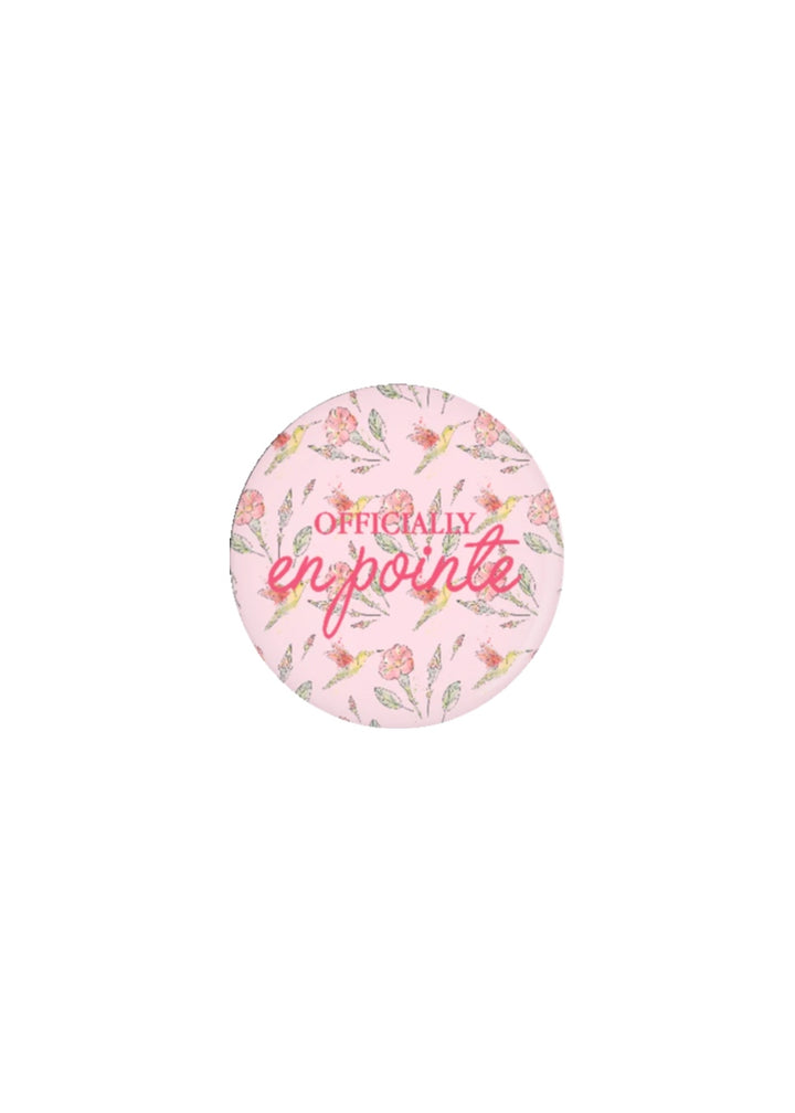 Officially En Pointe Pin-Back Button