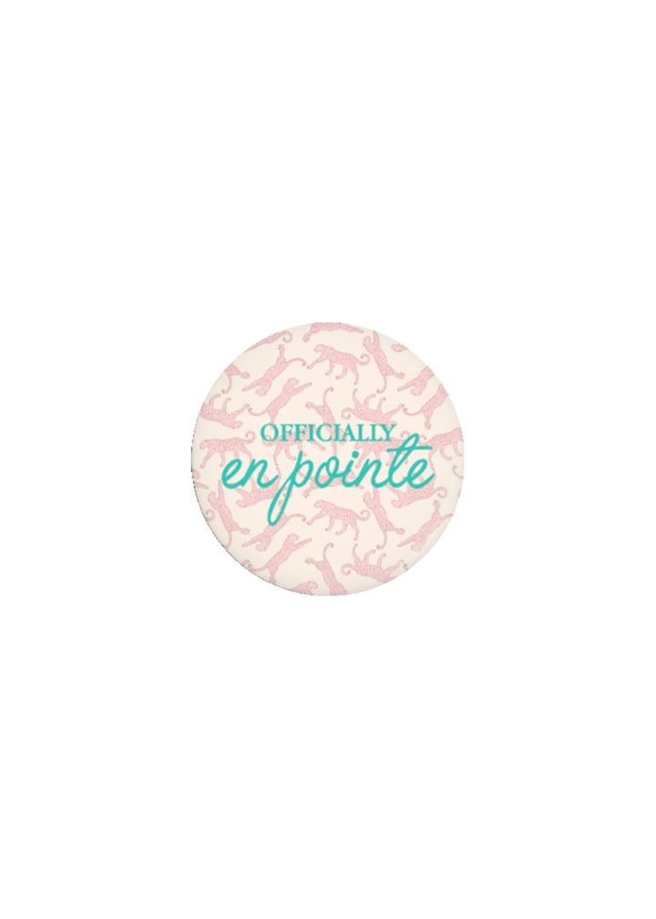 Officially En Pointe Pin-Back Button