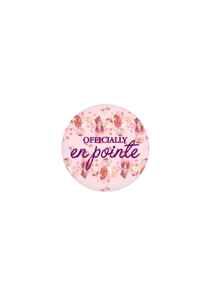 Officially En Pointe Pin-Back Button