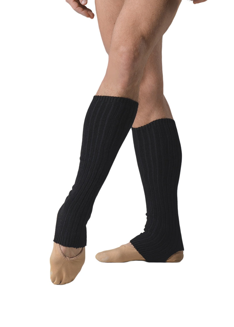 Ballet Rosa calf height stirrup legwarmers in black