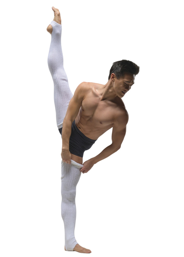 Ballet Rosa full length legwarmers in white