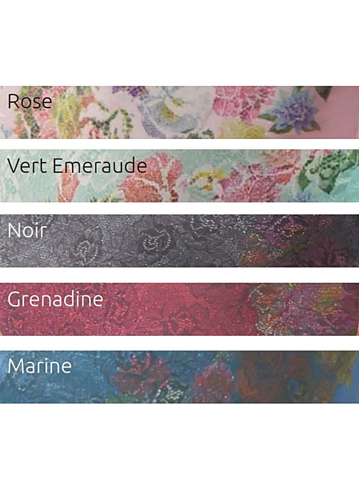 ON SALE Marlise Floral Shimmer Camisole Leotard