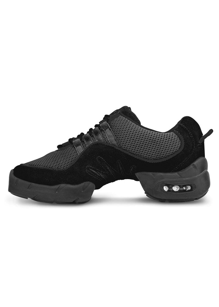 Bloch S0538G Boost Lace-Up Split-Sole Dance Sneaker in Black