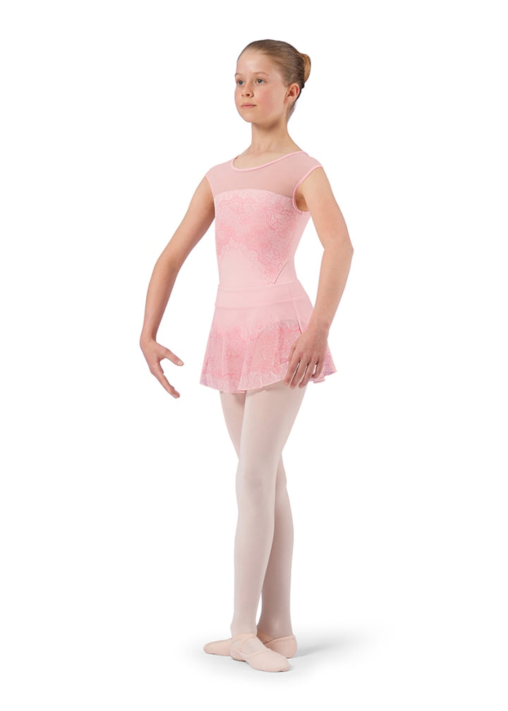 ON SALE Lace Print Youth Pull-On Skirt (Candy Pink)