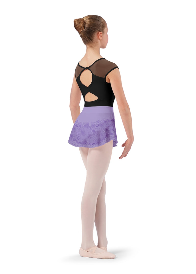 ON SALE Lace Print Youth Pull-On Skirt (Lilac)