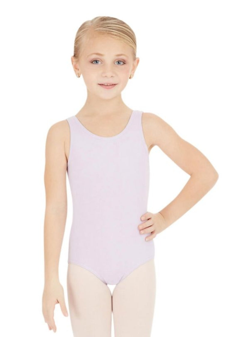 Capezio Classics Cotton Scoop Neck Youth Tank Leotard (Lavender)