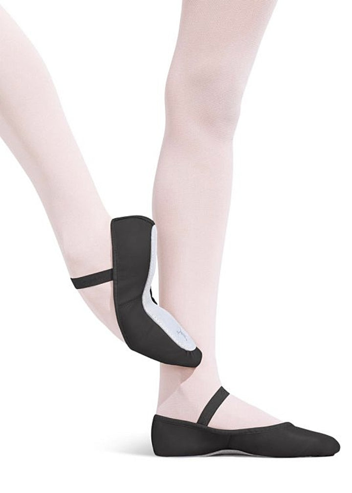 Capezio 205C-BLK Daisy Unisex Youth Full Sole Leather Ballet Shoe in Black